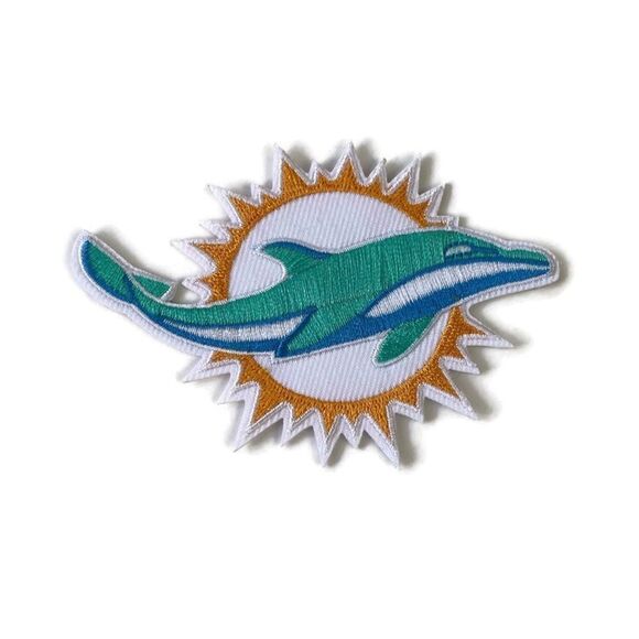 Miami Dolphins Embroidered Patch - Picture 1 of 3